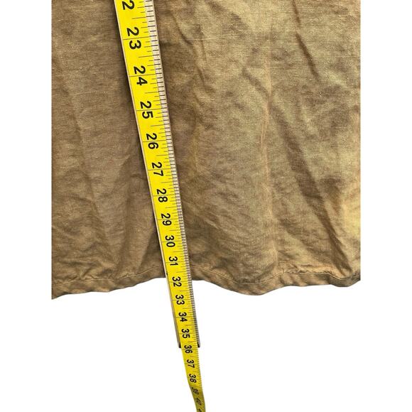 Eileen Fisher Sandalwood 100% Linen Long Hooded Jacket Size Large - Picture 9 of 14
